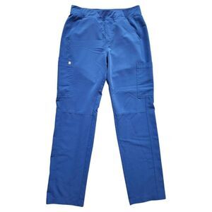 Figs Mens scrub Pants size medium drawstring Blue pockets style# T2001